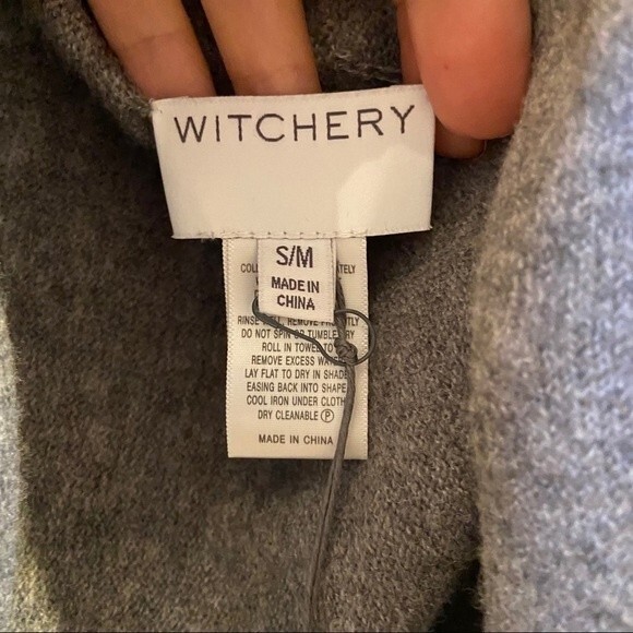 WITCHERY Sleeveless  Knit Vest in Charcoal S/M NWT - Picture 6 of 13